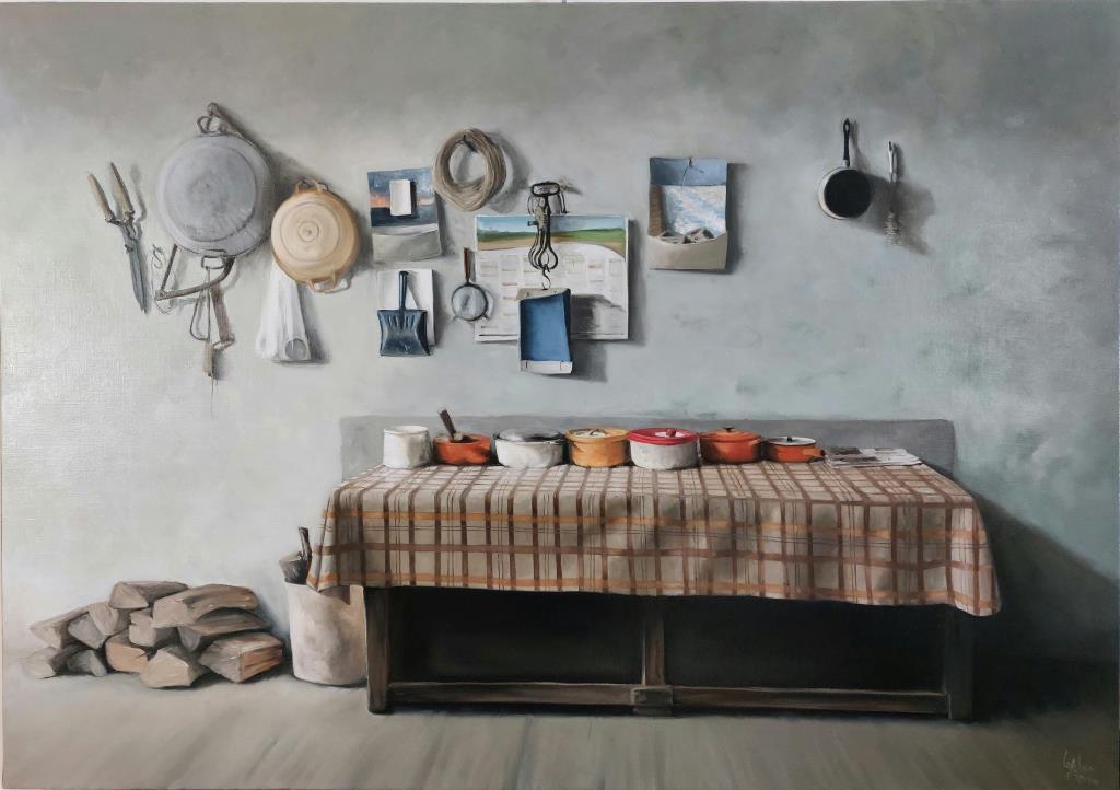 L'arrière cuisine 92 x 65 cm