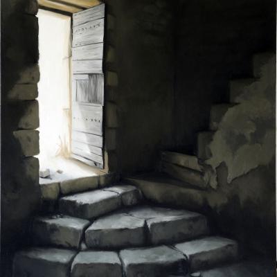 La cave  73 x 54 cm (vendu)