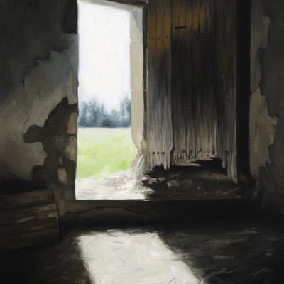 La porte du mas 46 x 33 cm (vendu)