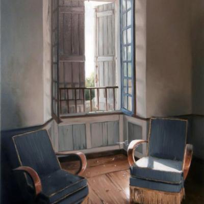 Les deux fauteuils
													73 x 54 cm (vendu)