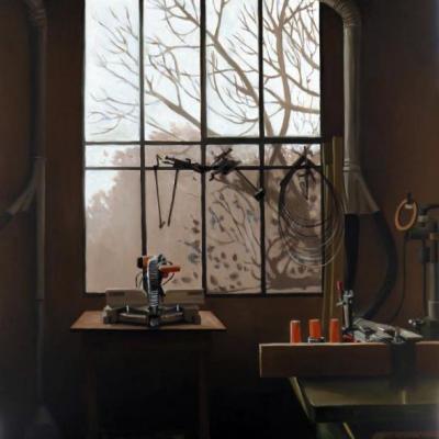 La menuiserie - La Chambon
													73 x 54 cm (vendu)