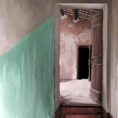 Vers le fenil 55 x 33 cm