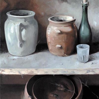 L'étagère de l'oncle 46 x 33 cm (vendu)