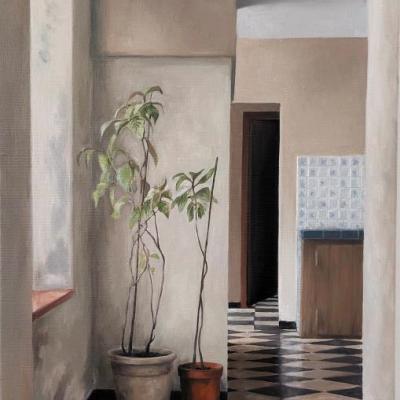 Les plantes 80 x 40 cm (vendu)