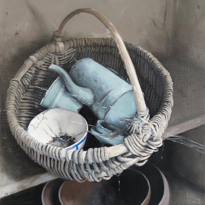 La maison de l'oncle - Le panier 40 x 40 cm (vendu)