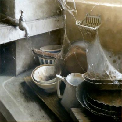 La maison de l'oncle - L'évier 50 x 50 cm