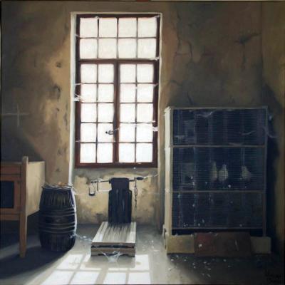 Filature VII - Les colombes - 50 x 50 cm (vendu)