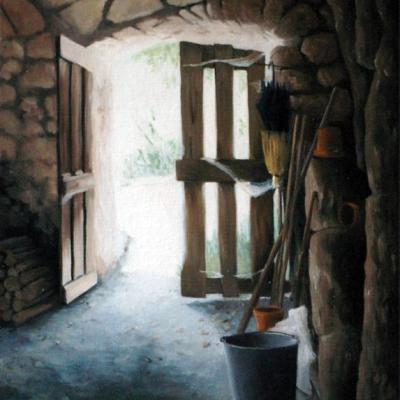 La cave au seau - 46 x 33 cm (vendu)