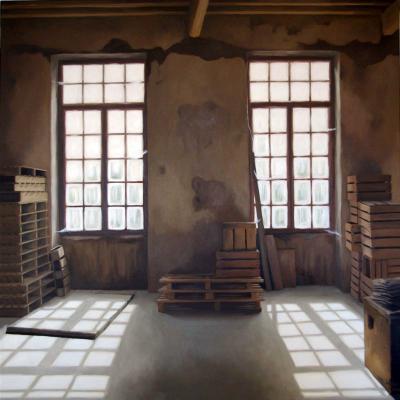 La filature V - 80 x 80 cm (vendu)