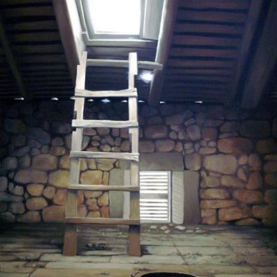 Le grenier de Canet - 92 x 35 cm (vendu)