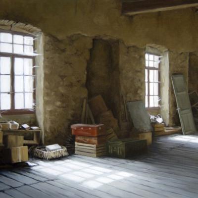 Le grenier de la filature - 61 x 46 cm (vendu)