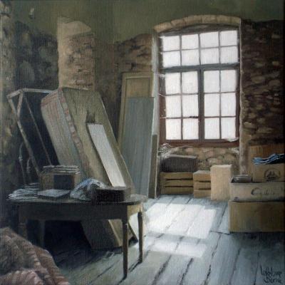 Le grenier de la filature - Le matelas - 40 x 40 cm (vendu)