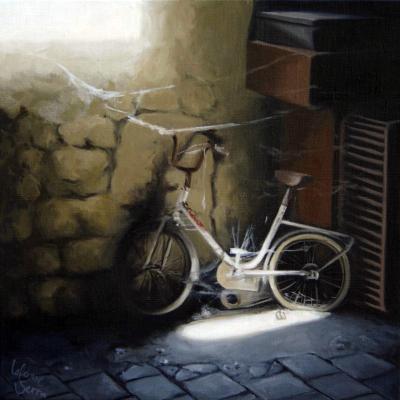 Le petit vélo - 30 x 30 cm (vendu)
