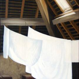 Linge à Treignac - 30 x 90 cm (vendu)