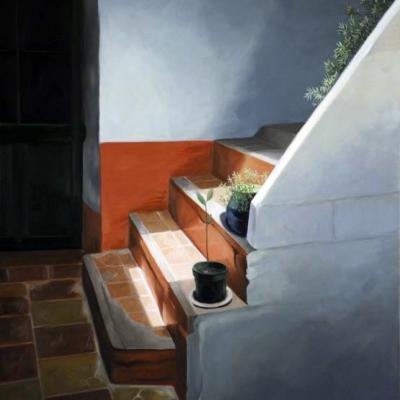 L'escalier de la maison de l'Isle - 92 x 65 cm (vendu)