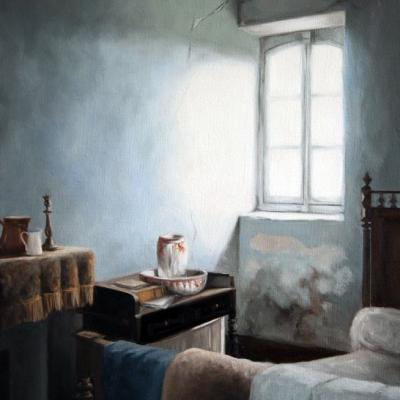 La chambre bleue - 46 x 38 (vendu)