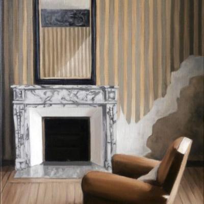 La cheminée de Treignac - 46 x 27 cm (vendu)