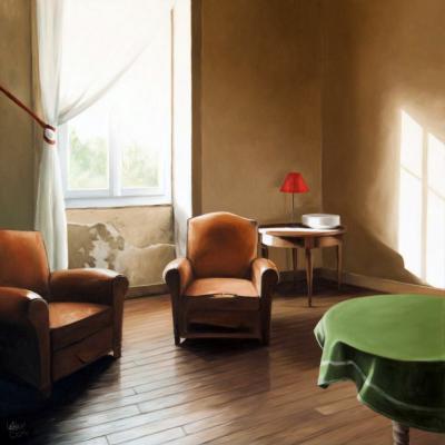 Le salon de Treignac II - 80 x 80 (vendu)