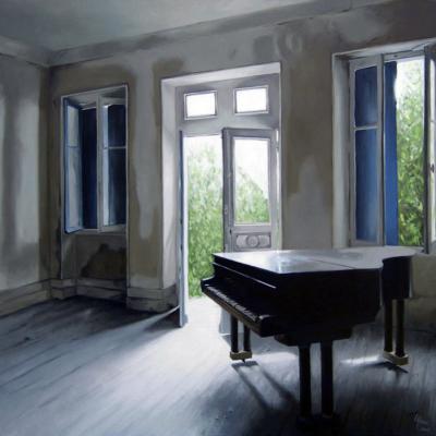Ouverture au piano II - 80 x 80 cm (vendu)