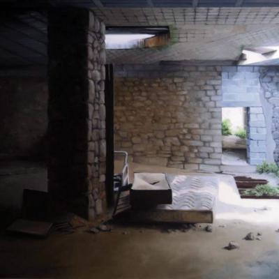 Ancien moulin - Les matelas II - 65 x 92 cm