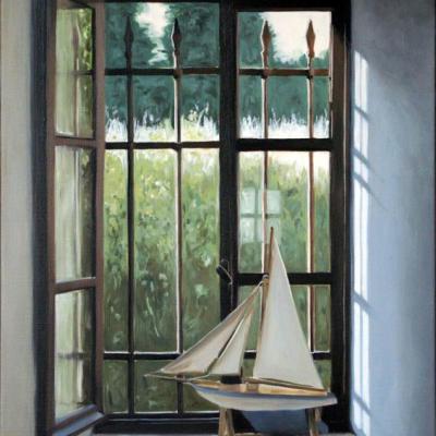 Bateau d'Aubrac - 46 x 33 cm (vendu)