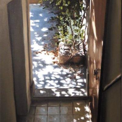 Descente au jardin - 60 x 30 cm (vendu)