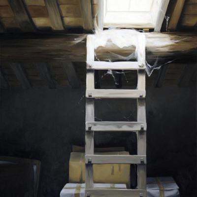 L'échelle - 92 x 65 cm (vendu)