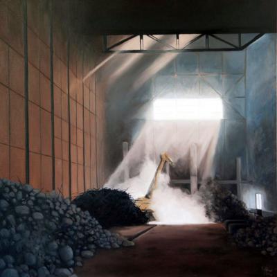 L'usine - 80 x 80 cm