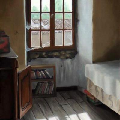 La chambre - 60 x 30 cm (vendu)
