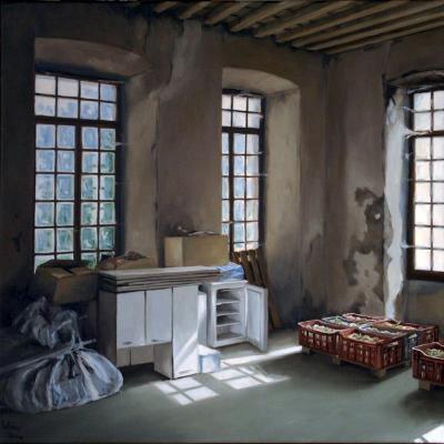 La filature - les oignons - 50 x 50 cm (vendu)