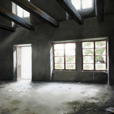 St Maudan (les fenêtres) - 50 x 50 cm