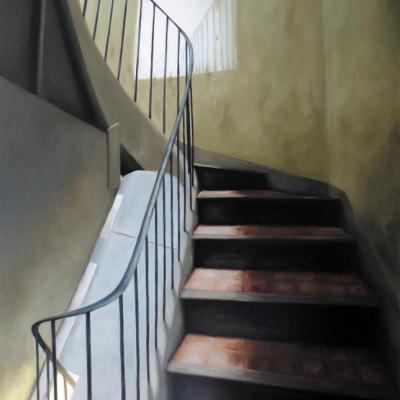 L'escalier du 21 (II) 116 x 73 cm