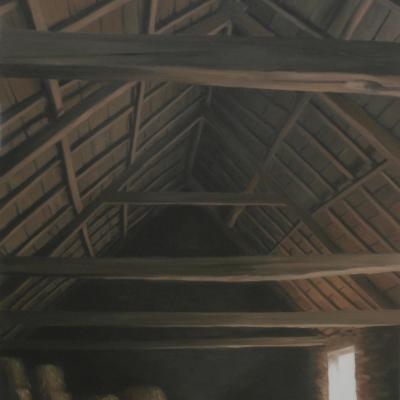 Le fenil (Aveyron)  92 x 65 cm