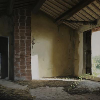 Le fenil (Eyguières) 65 x 92 cm