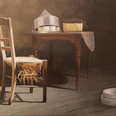 Le grenier de Treignac 50 x 65 cm