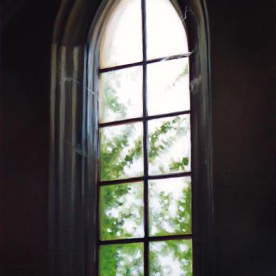 Fenêtre d'église 60 x 30 cm