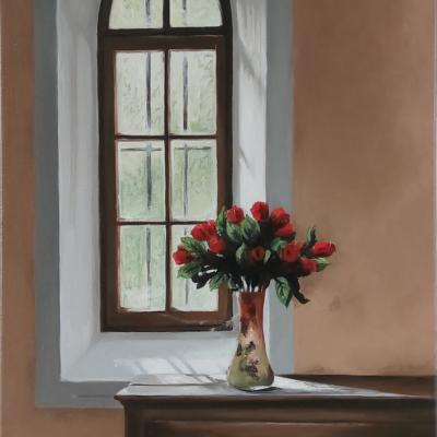 Les fleurs de la chapelle 55 x 33 cm