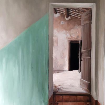 Vers le fenil 55 x 33 cm