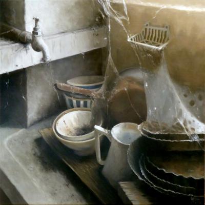 La maison de l'oncle - L'évier 50 x 50 cm