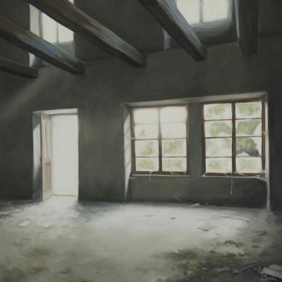 St Maudan (les fenêtres) 50 x 50 cm