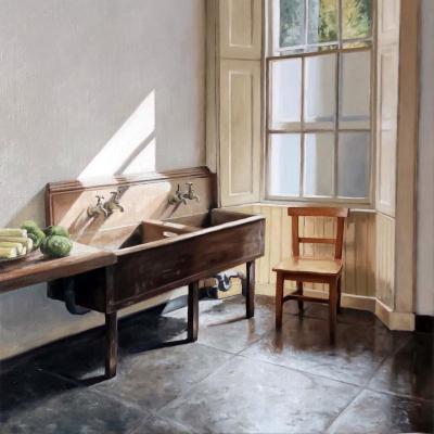 La cuisine du château 50 x 50 cm