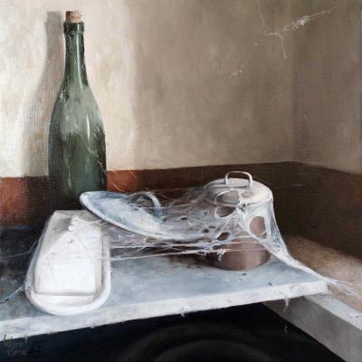 La toile - La maison de l'oncle - 40 x 40 cm