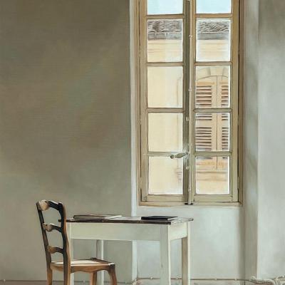 La fenêtre de la fondation - 92 x 65 cm