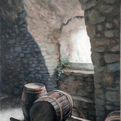Le cellier de l'abbaye - 46 x 33 cm