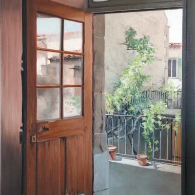 La maison rue du moulin - 80 x 40 cm